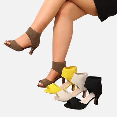 Belavyn | Womenâs Elegant Wide-Width Heeled Sandals