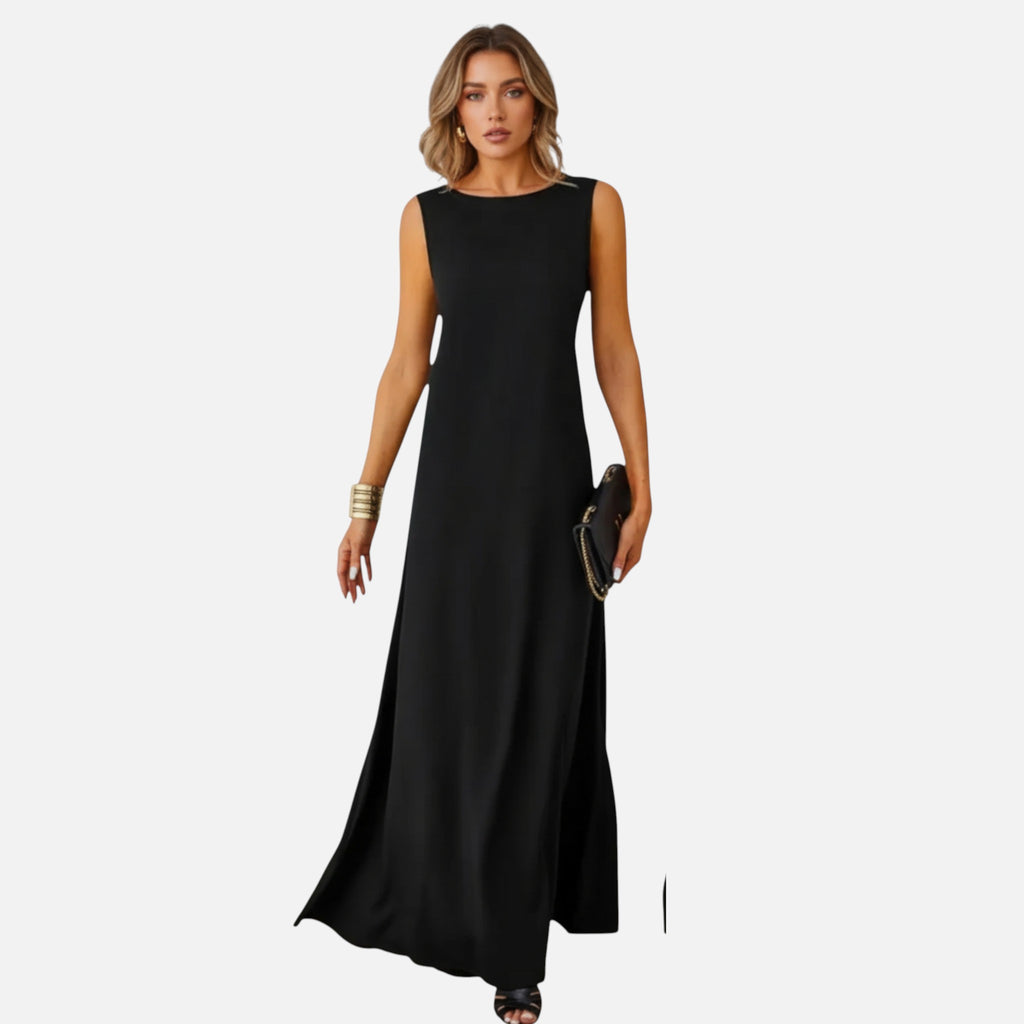 Belavyn | Womenâs Sleeveless Jacquard Midi Dress