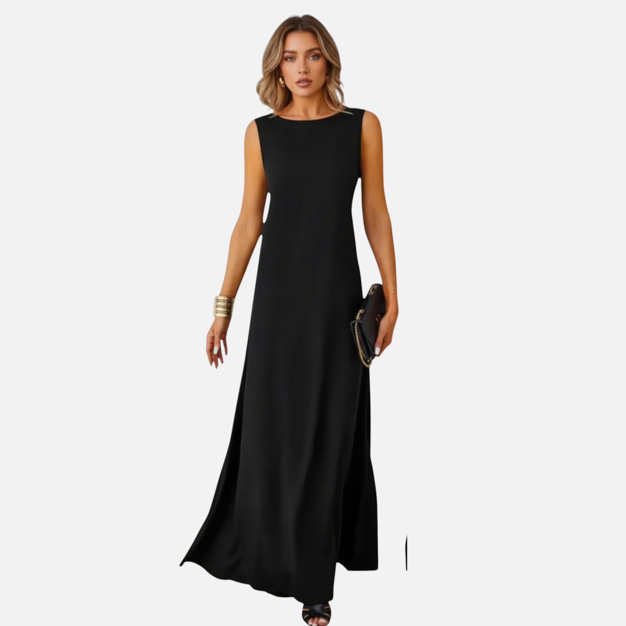 Belavyn | Womenâs Sleeveless Jacquard Midi Dress