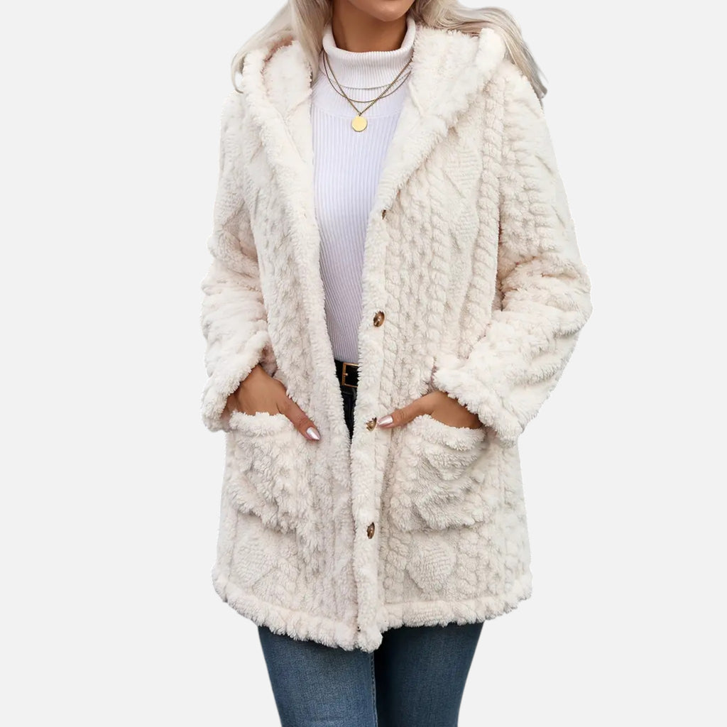 Belavyn | Womenâs Heritage Plush Buttoned Coat