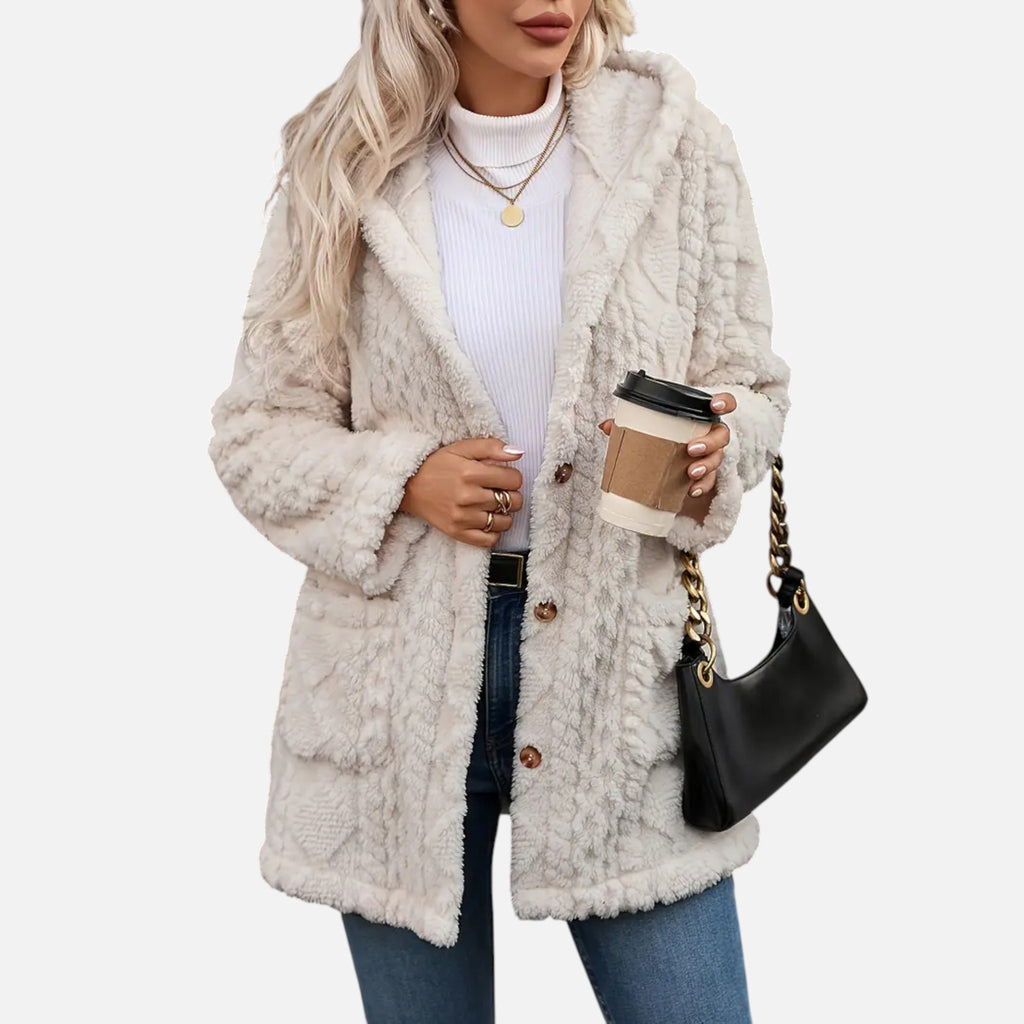 Belavyn | Womenâs Heritage Plush Buttoned Coat