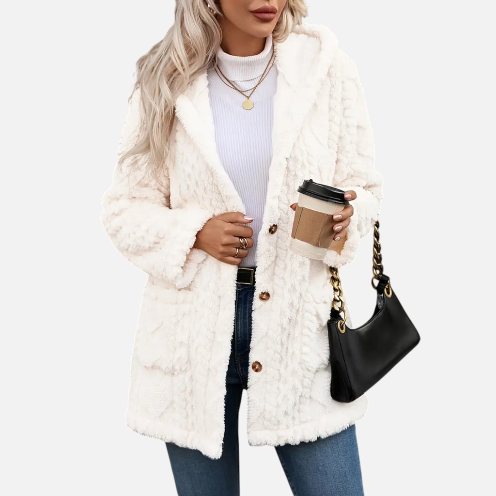 Belavyn | Womenâs Heritage Plush Buttoned Coat