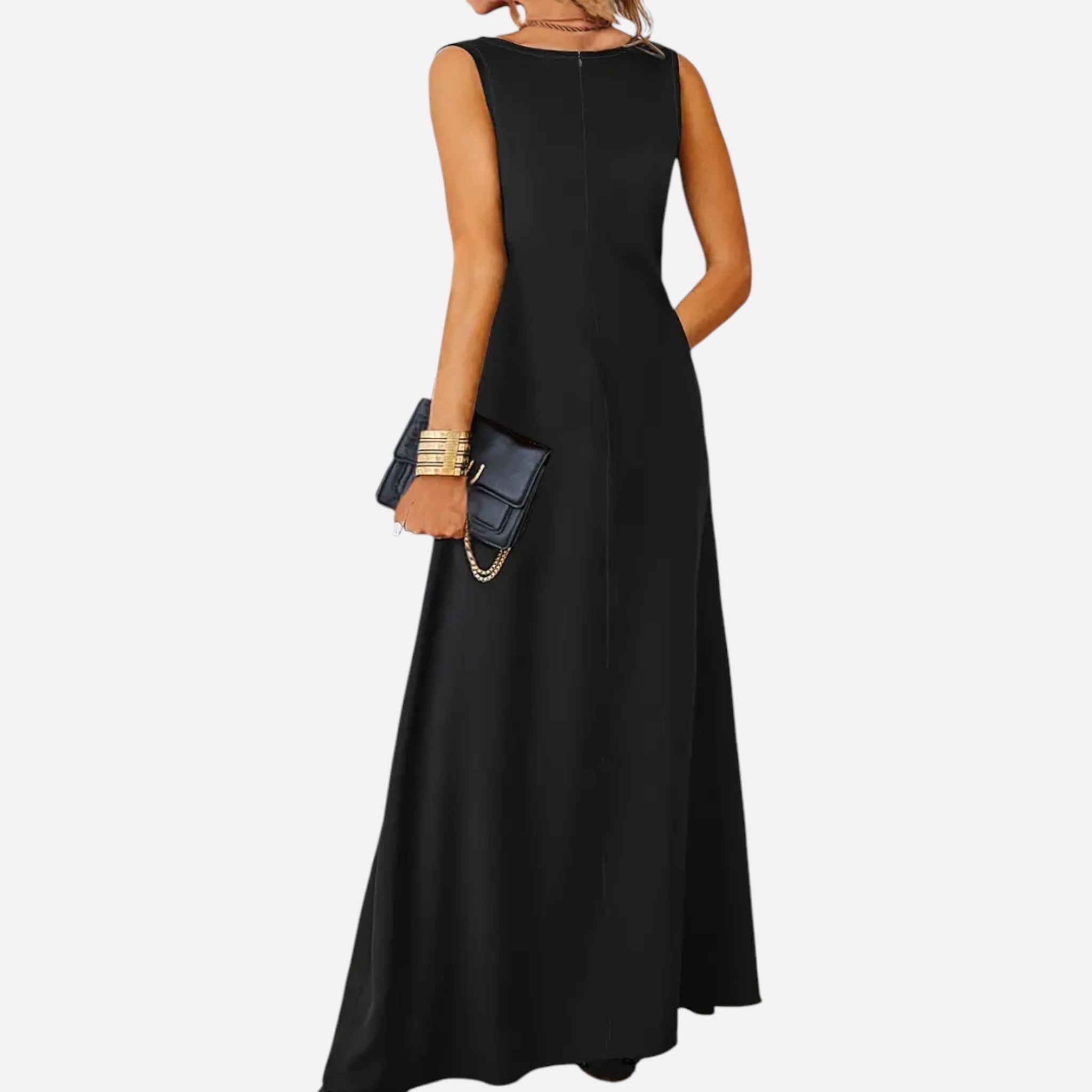 Belavyn | Womenâs Sleeveless Jacquard Midi Dress