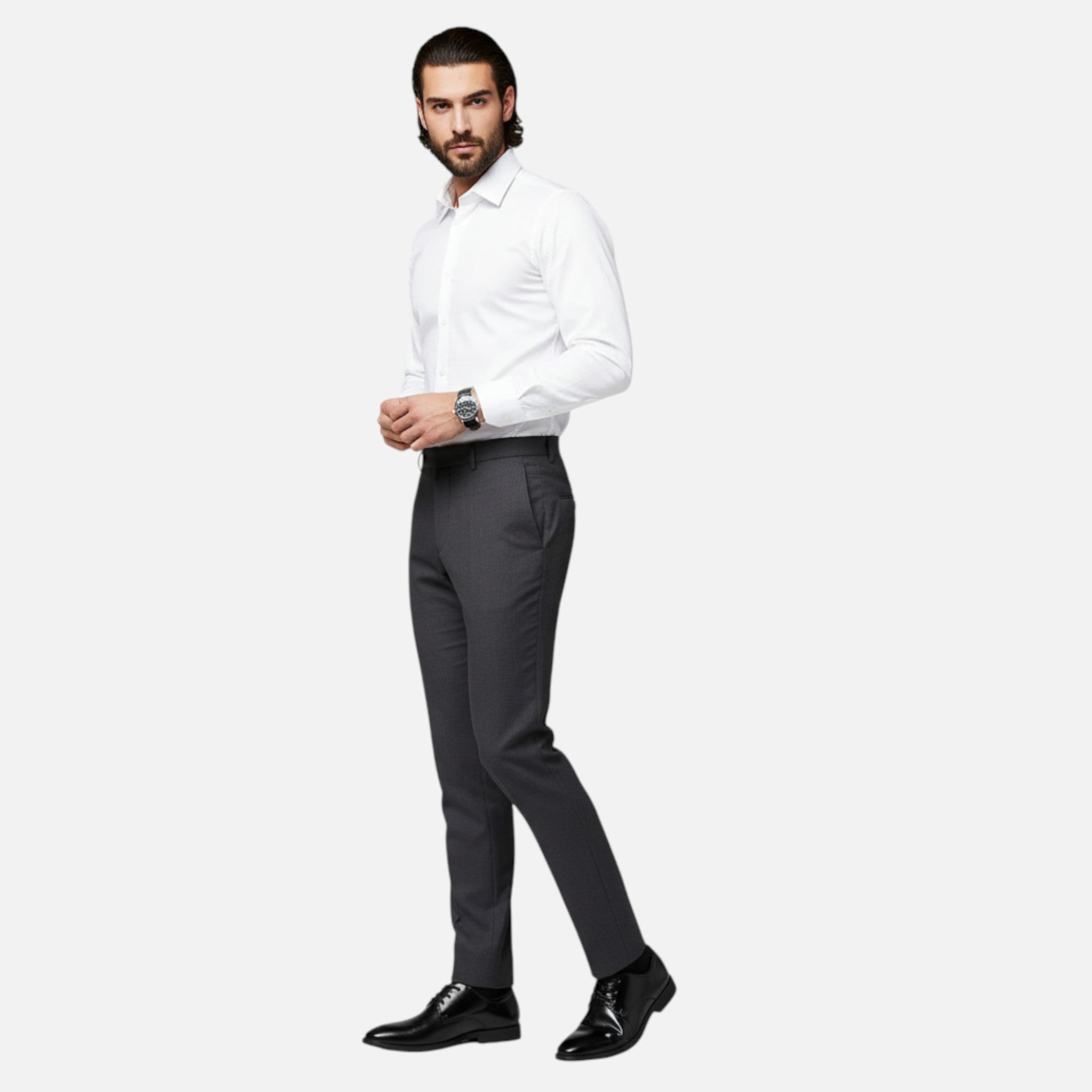 Belavyn | Menâs Classic Black Leather Dress Shoes