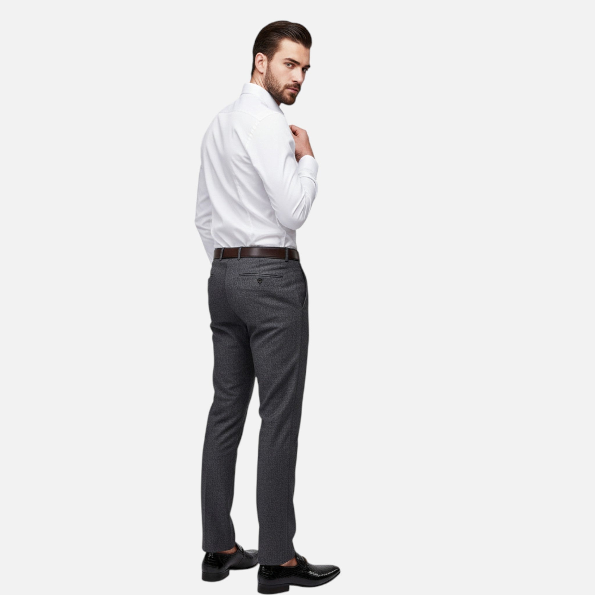 Belavyn | Menâs Crocodile-Embossed Slip-On Loafers