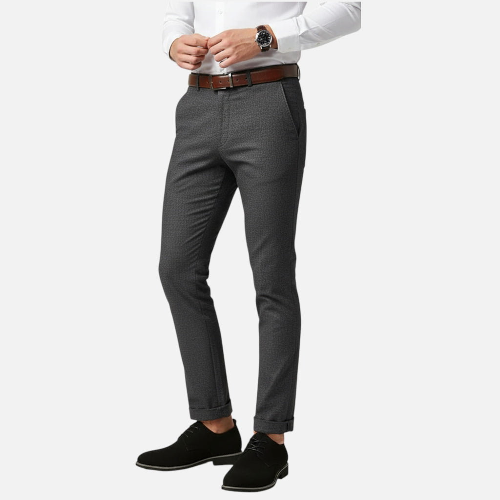 Belavyn | Menâs Classic Black Pointed-Toe Dress Shoes