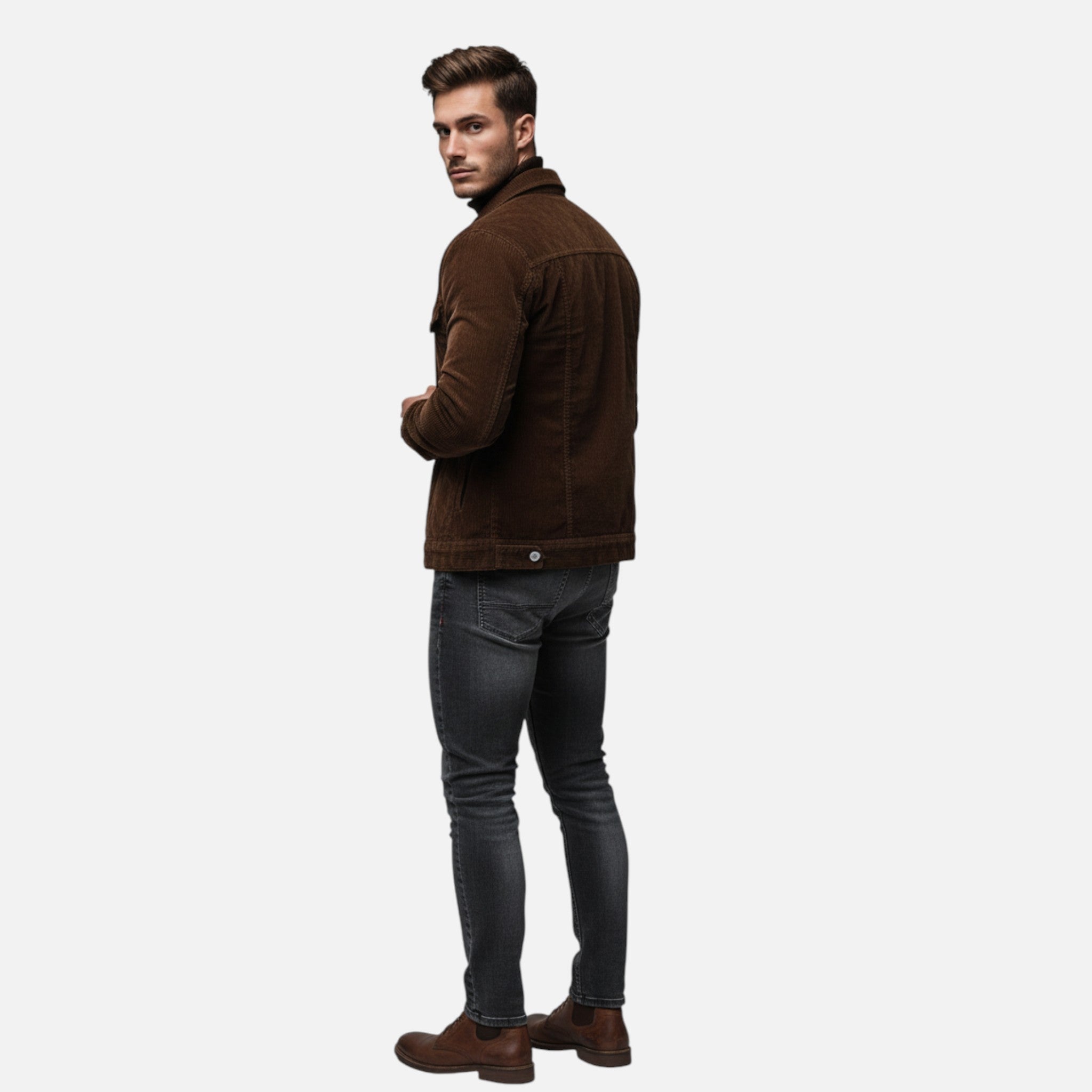 Belavyn | Men’s Vintage Corduroy Jacket – Heritage Brown #color_coffee
