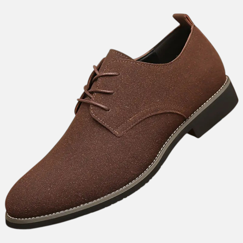 Belavyn | Menâs Classic Black Pointed-Toe Dress Shoes