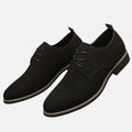 Belavyn | Menâs Classic Black Pointed-Toe Dress Shoes