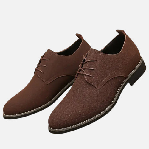Belavyn | Menâs Classic Black Pointed-Toe Dress Shoes