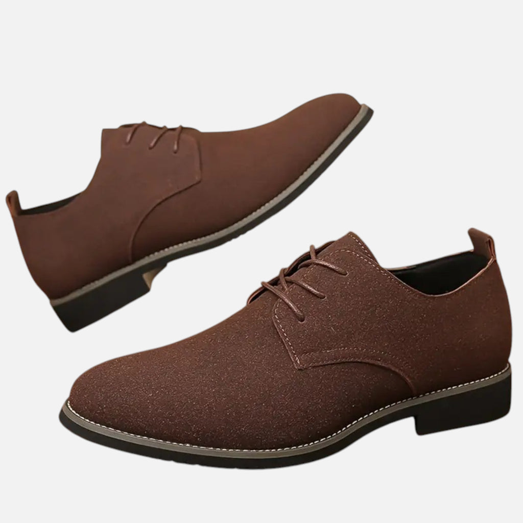 Belavyn | Menâs Classic Black Pointed-Toe Dress Shoes