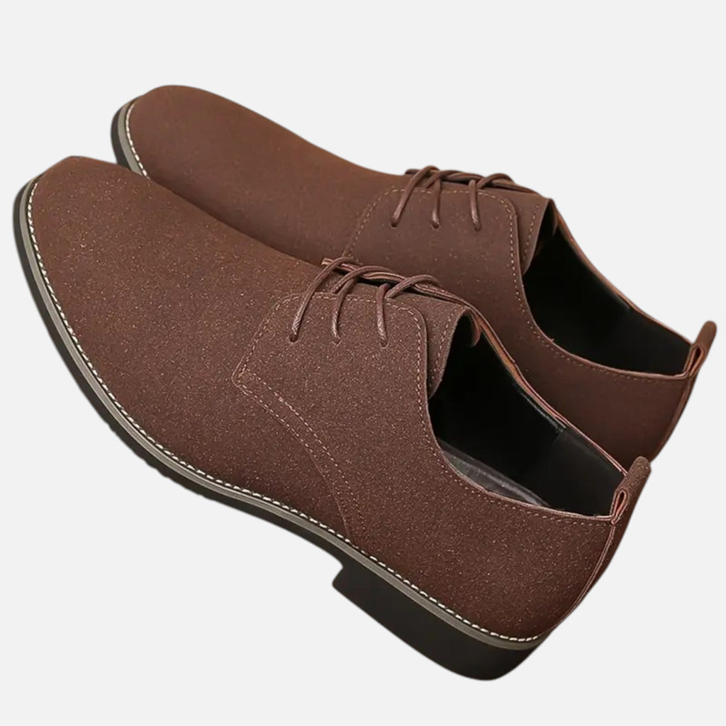 Belavyn | Menâs Classic Black Pointed-Toe Dress Shoes