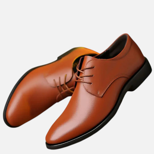 Belavyn | Menâs Classic Black Leather Dress Shoes