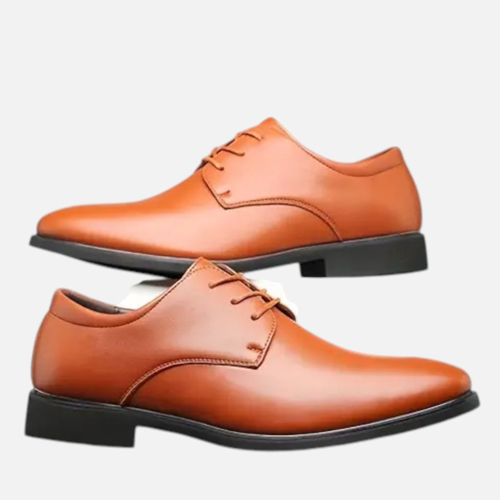 Belavyn | Menâs Classic Black Leather Dress Shoes