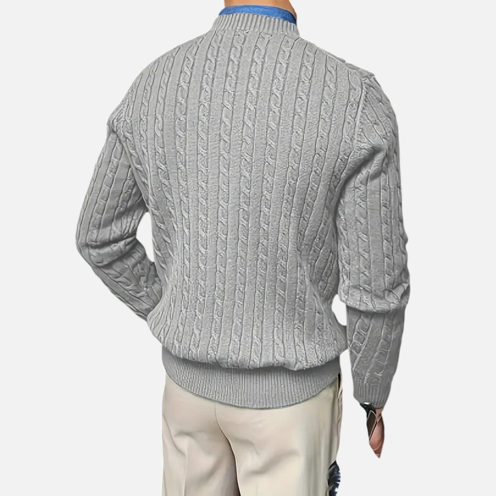 Belavyn | Menâs Cashmere-Blend Twisted Pullover Sweater