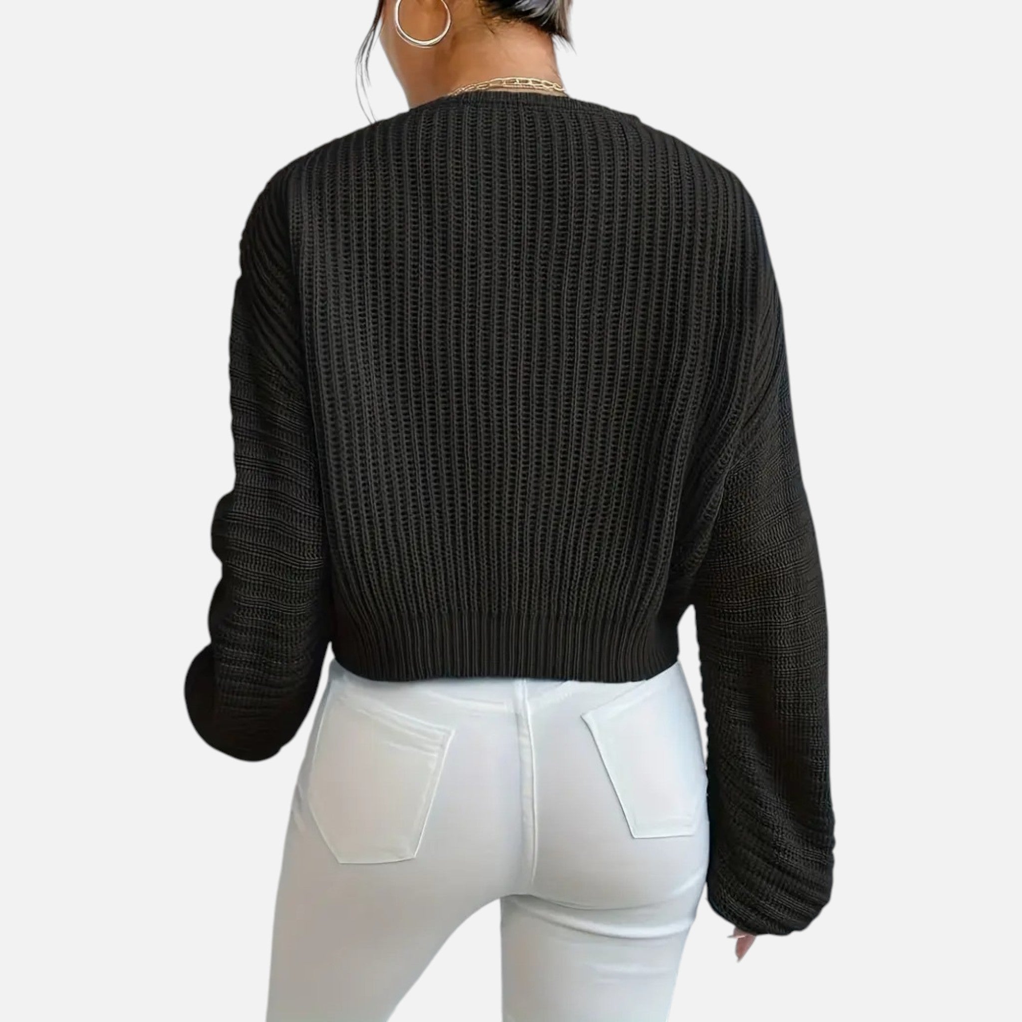 Belavyn | Womenâs Soft Pink V-Neck Knit Sweater