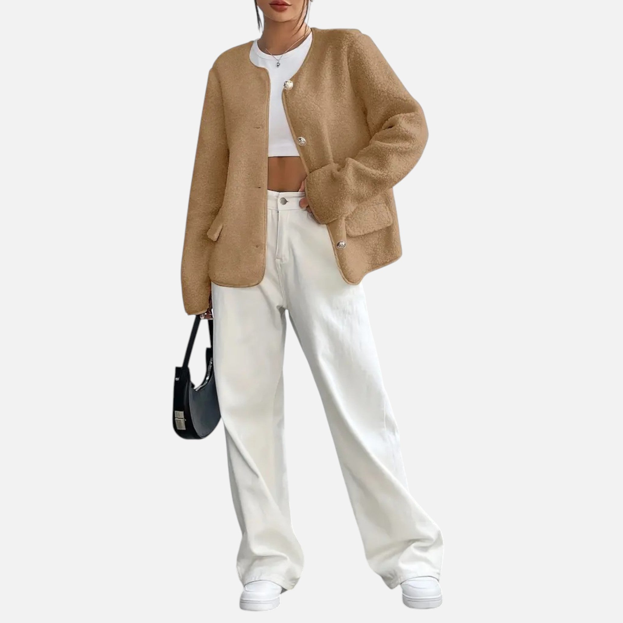 Coffee cardigan #color_coffee