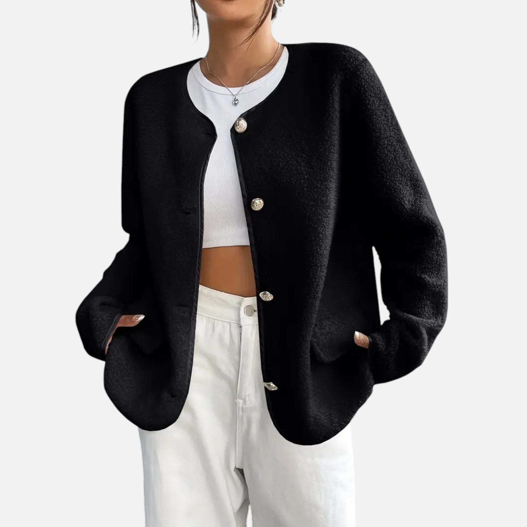 Black cardigan #color_black