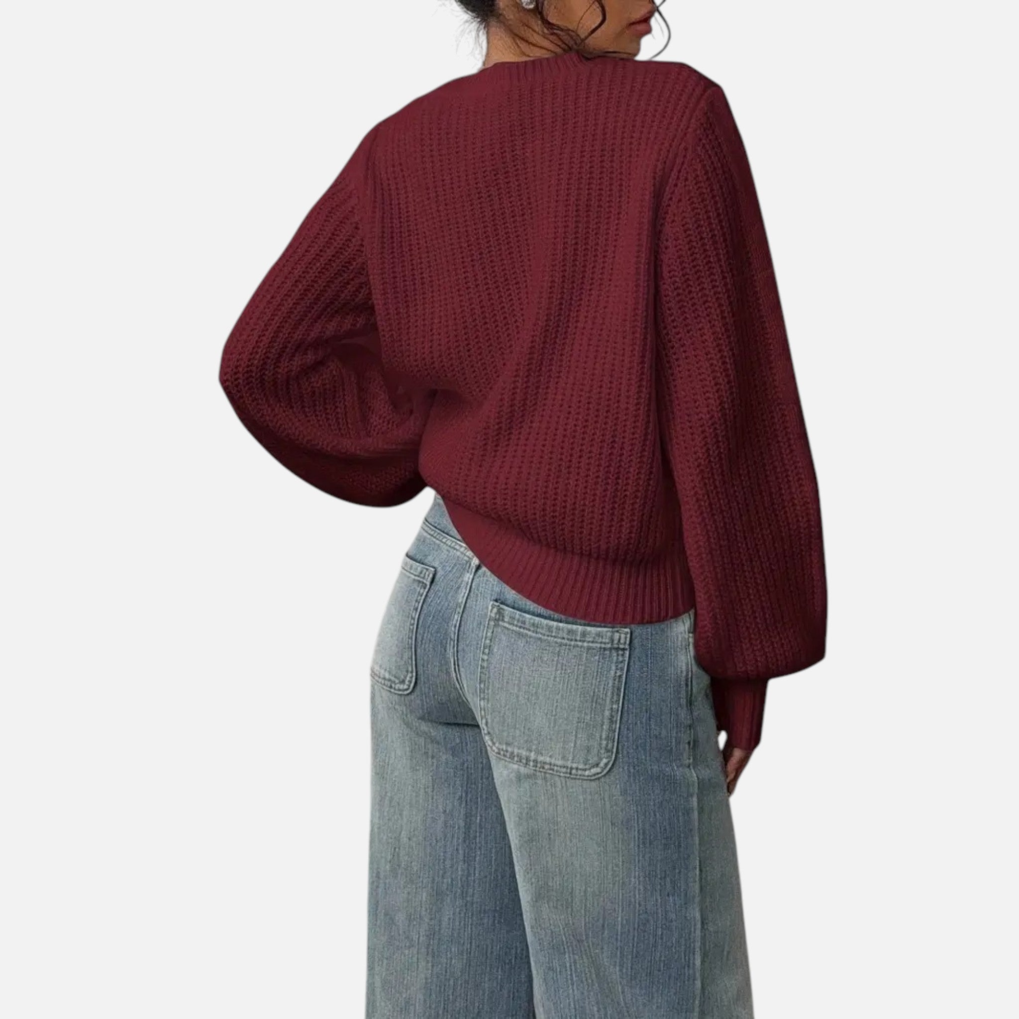 Belavyn | Womenâs Elegant Round-Neck Knit Sweater
