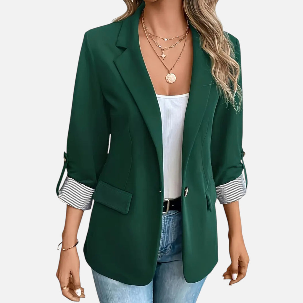 Belavynâ¯| Womenâs Riviera LightâBlue DoubleâBreasted Blazer