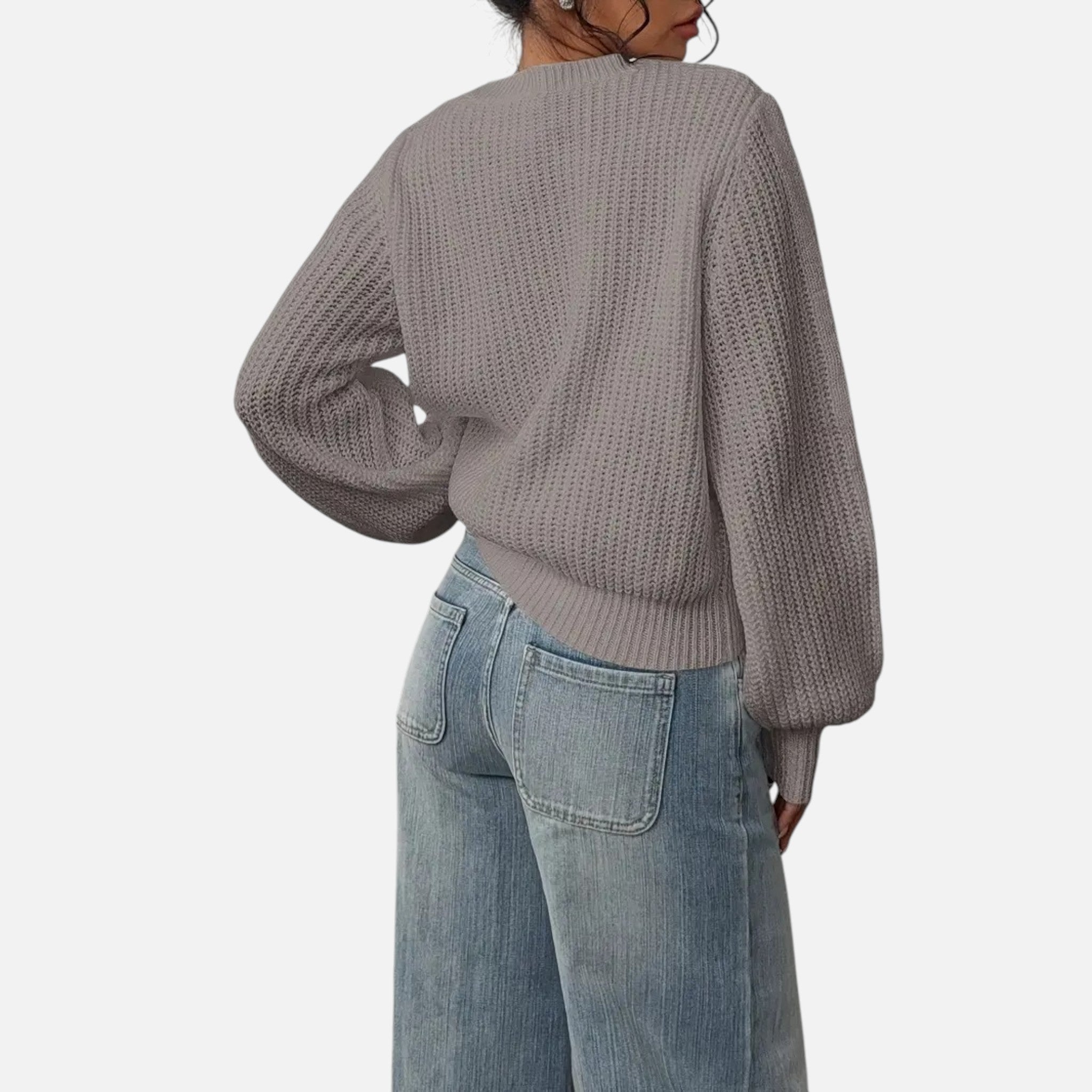 Belavyn | Womenâs Elegant Round-Neck Knit Sweater