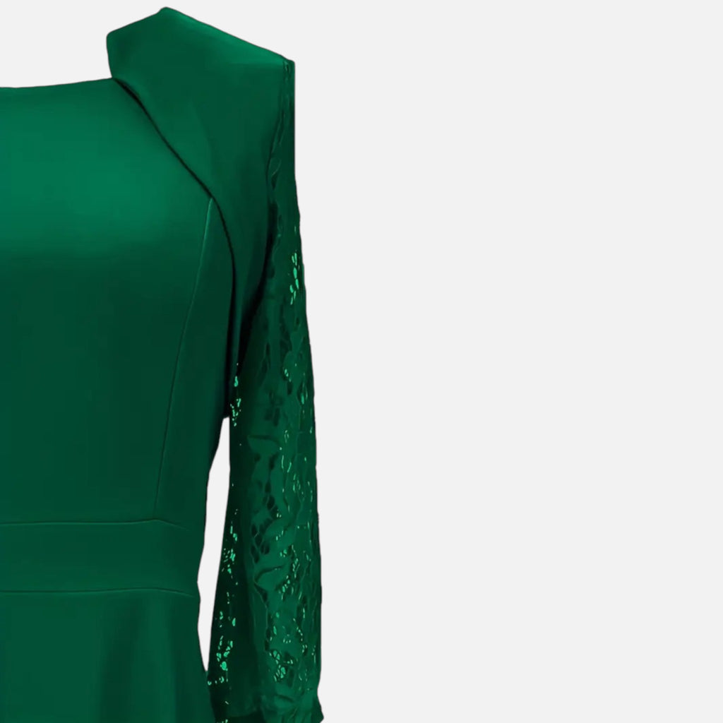 Belavyn | Womenâs Vintage Lace Square-Neck Swing Dress