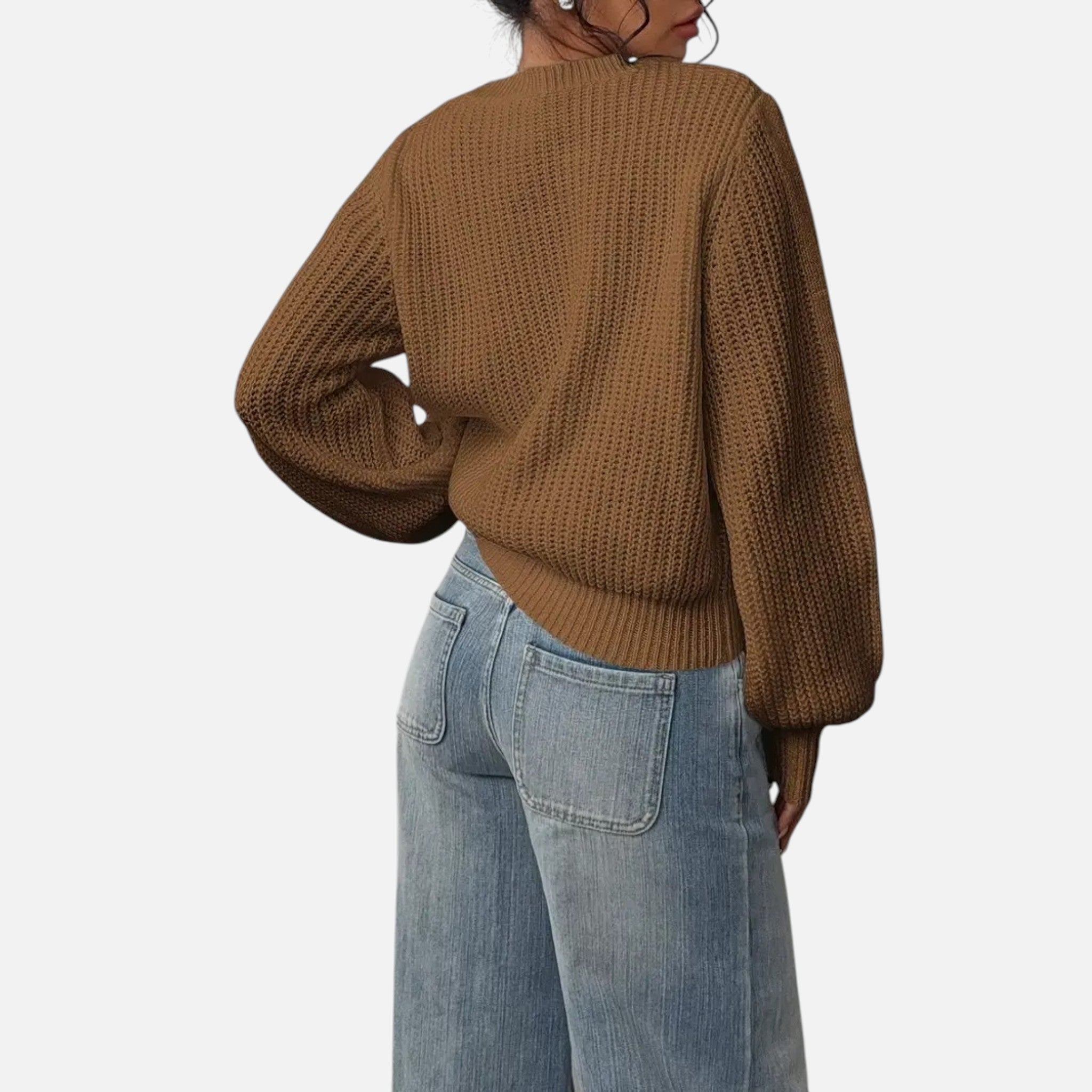 Belavyn | Womenâs Elegant Round-Neck Knit Sweater