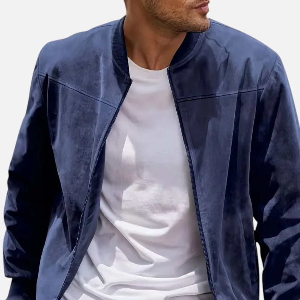 Belavyn | Menâs Heritage Zipper Jacket in Black