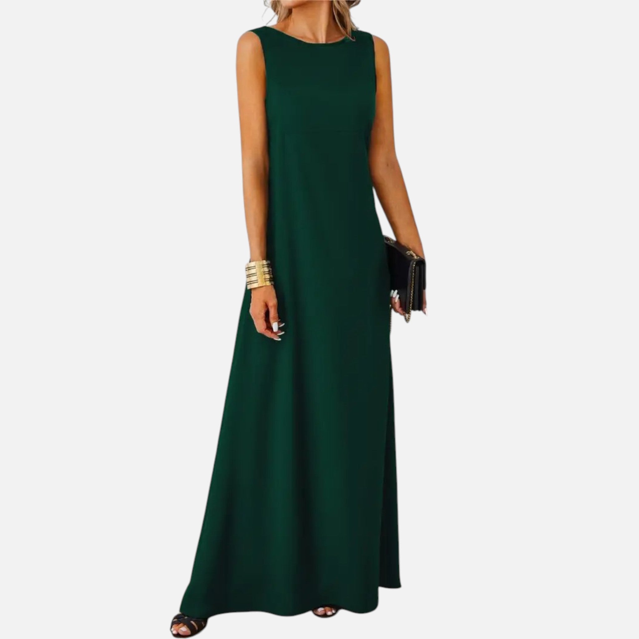 Belavyn | Womenâs Sleeveless Jacquard Midi Dress
