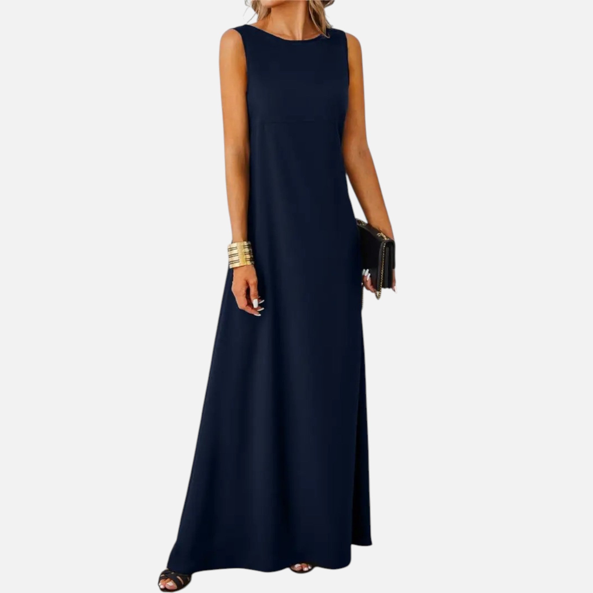 Belavyn | Womenâs Sleeveless Jacquard Midi Dress