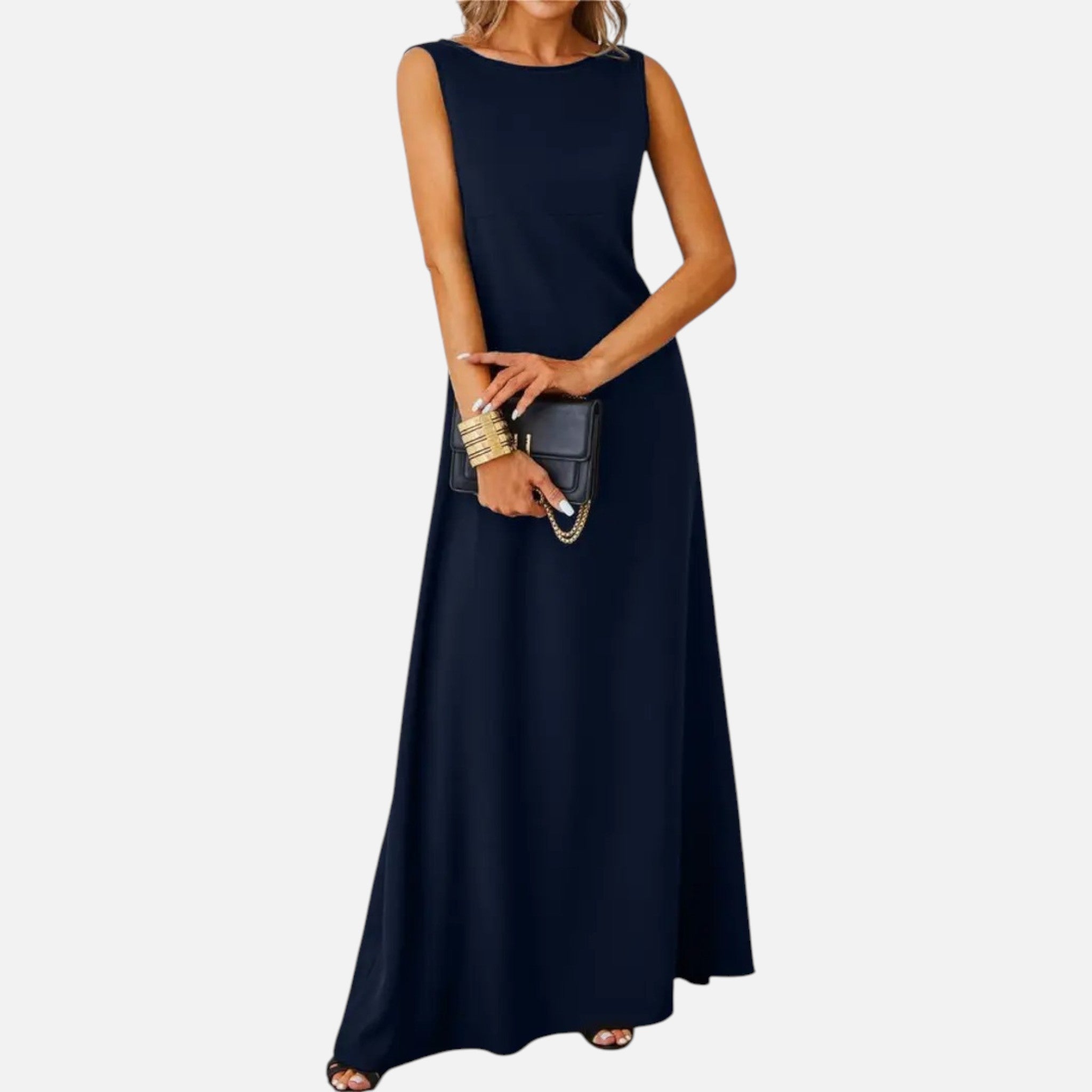 Belavyn | Womenâs Sleeveless Jacquard Midi Dress