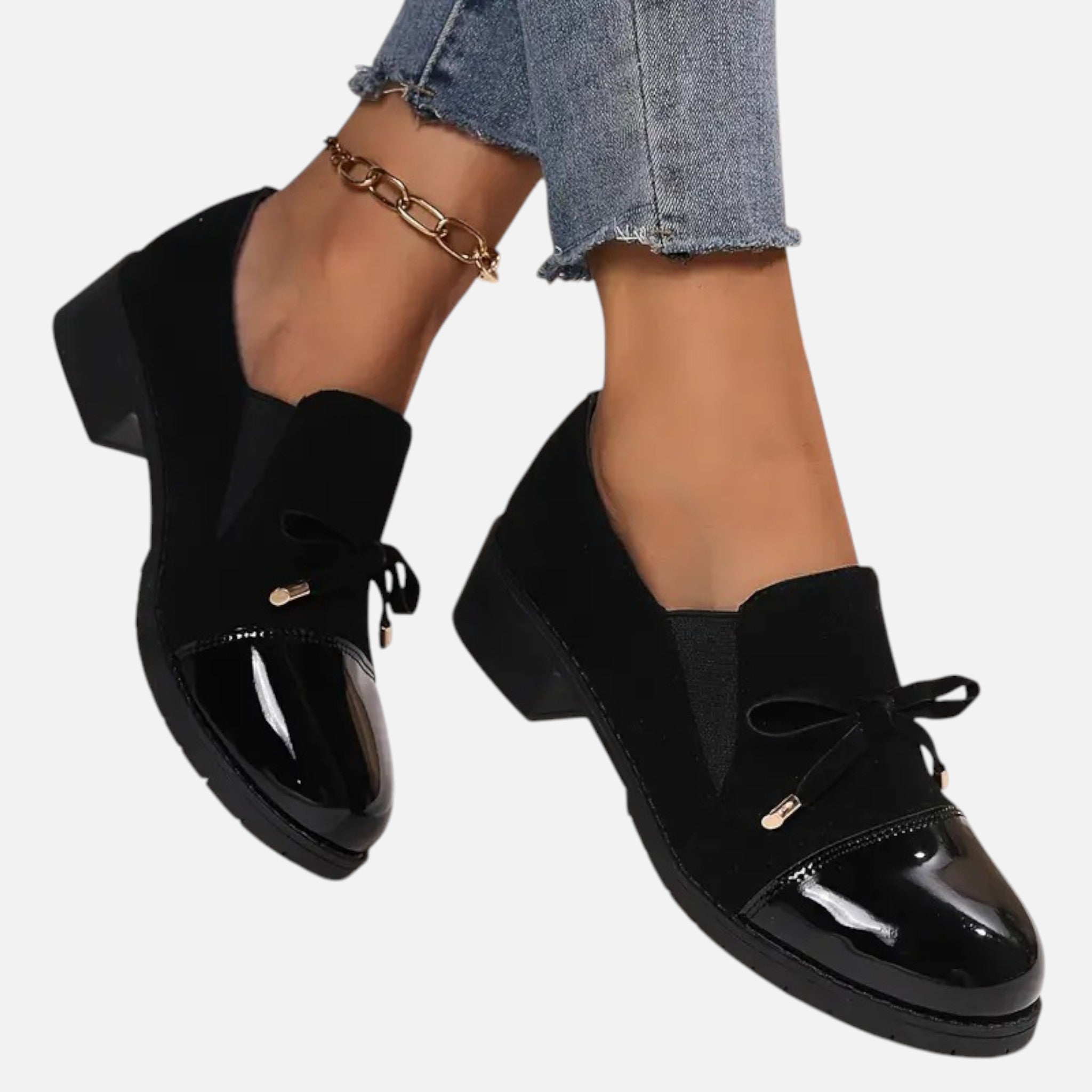 Belavyn | Womenâs Elegant Bow Slip-On Loafers