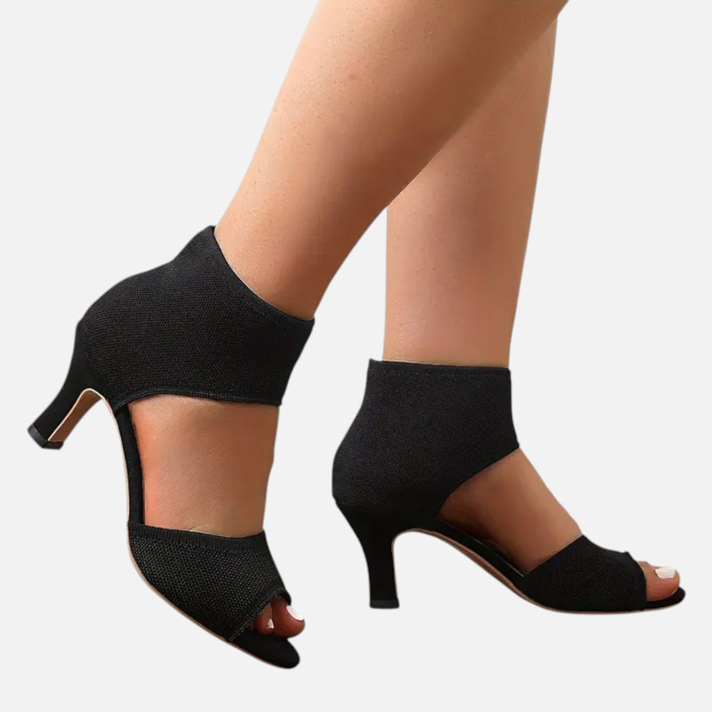 Belavyn | Womenâs Elegant Wide-Width Heeled Sandals