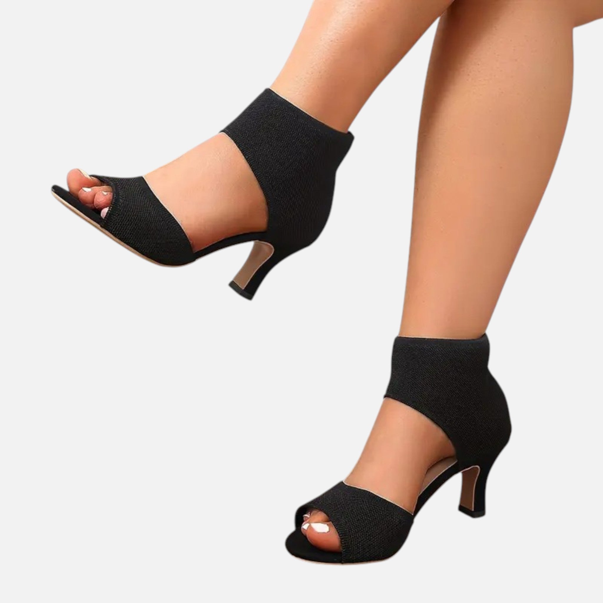 Belavyn | Womenâs Elegant Wide-Width Heeled Sandals