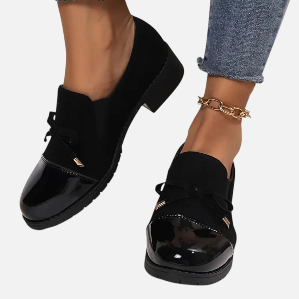 Belavyn | Womenâs Elegant Bow Slip-On Loafers