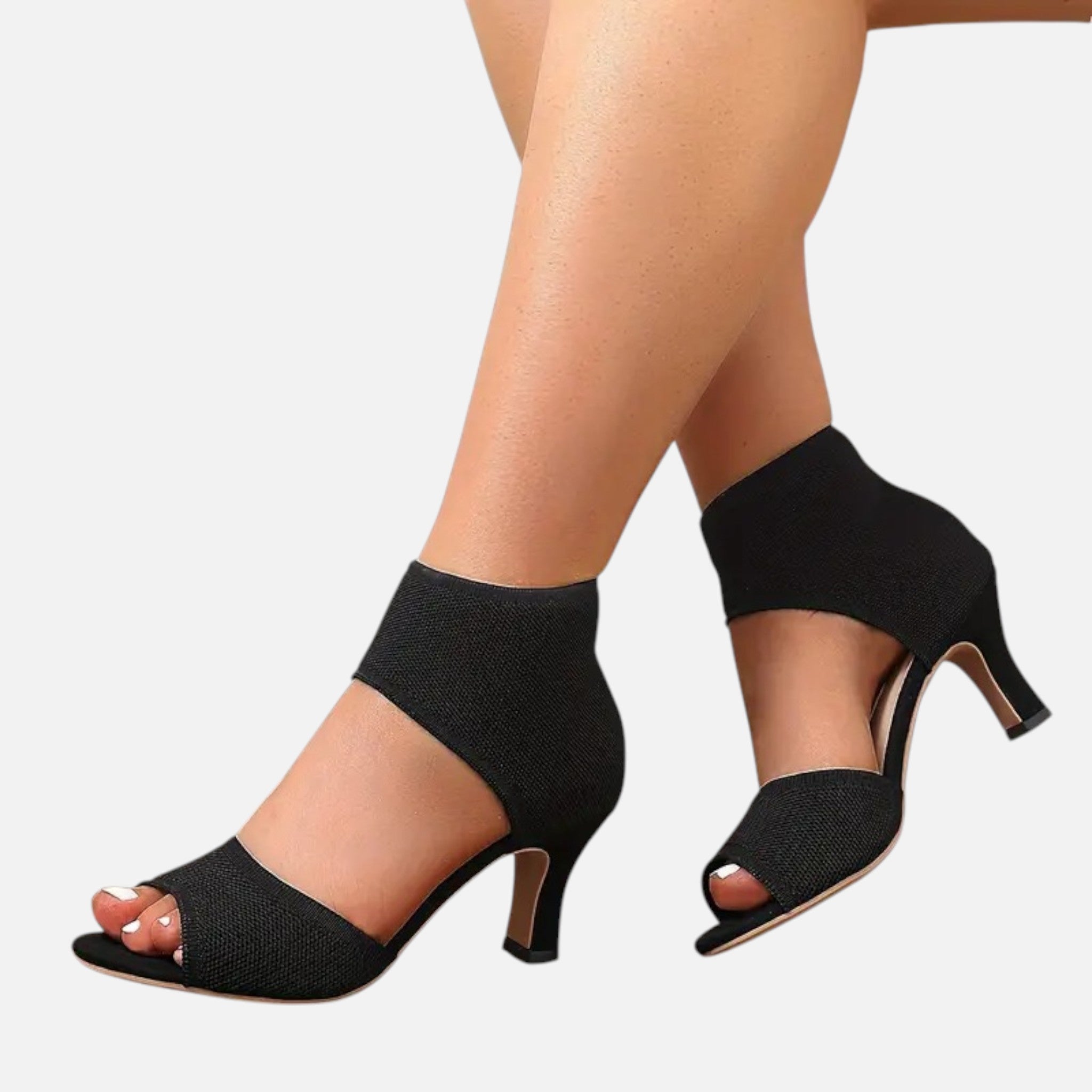Belavyn | Womenâs Elegant Wide-Width Heeled Sandals