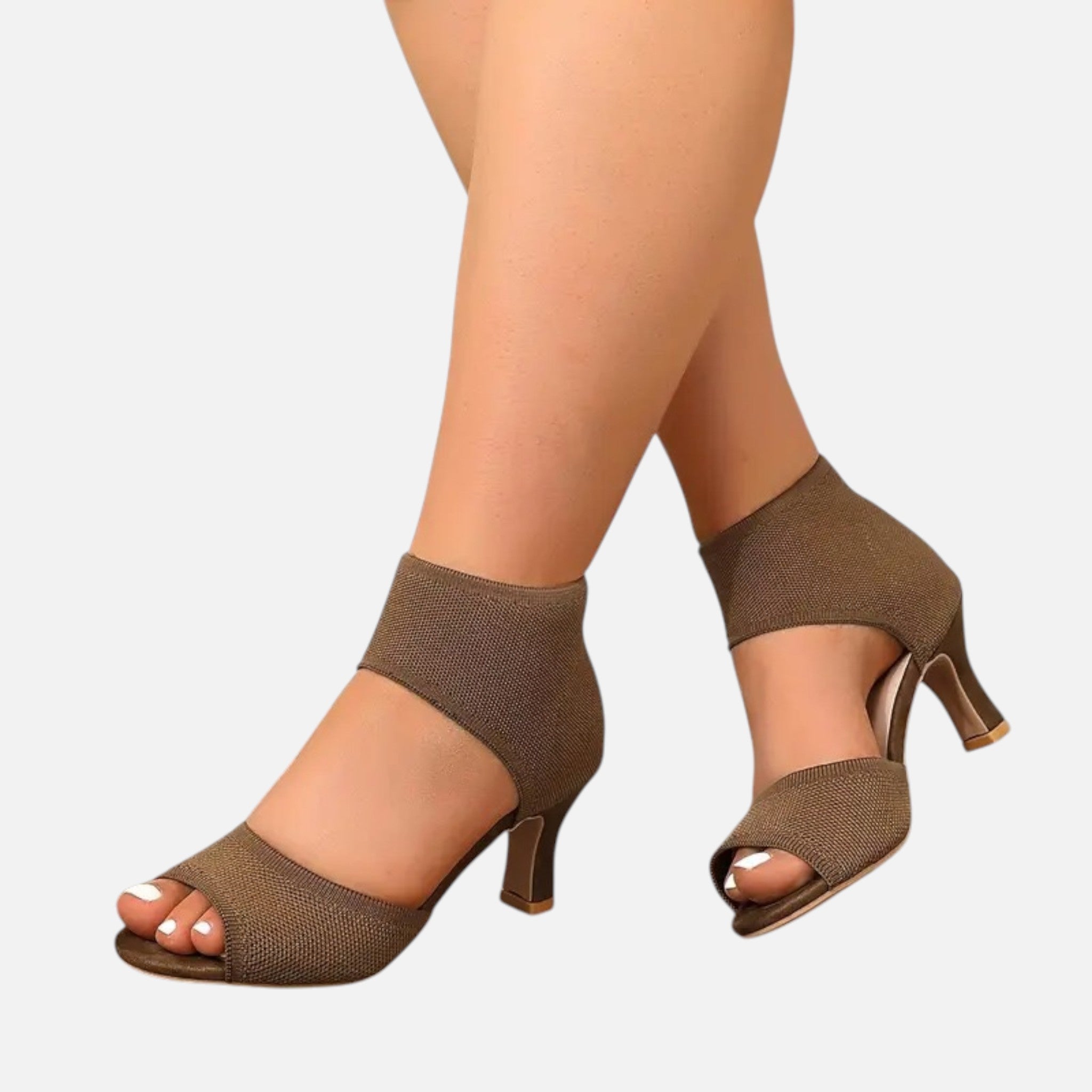 Belavyn | Womenâs Elegant Wide-Width Heeled Sandals