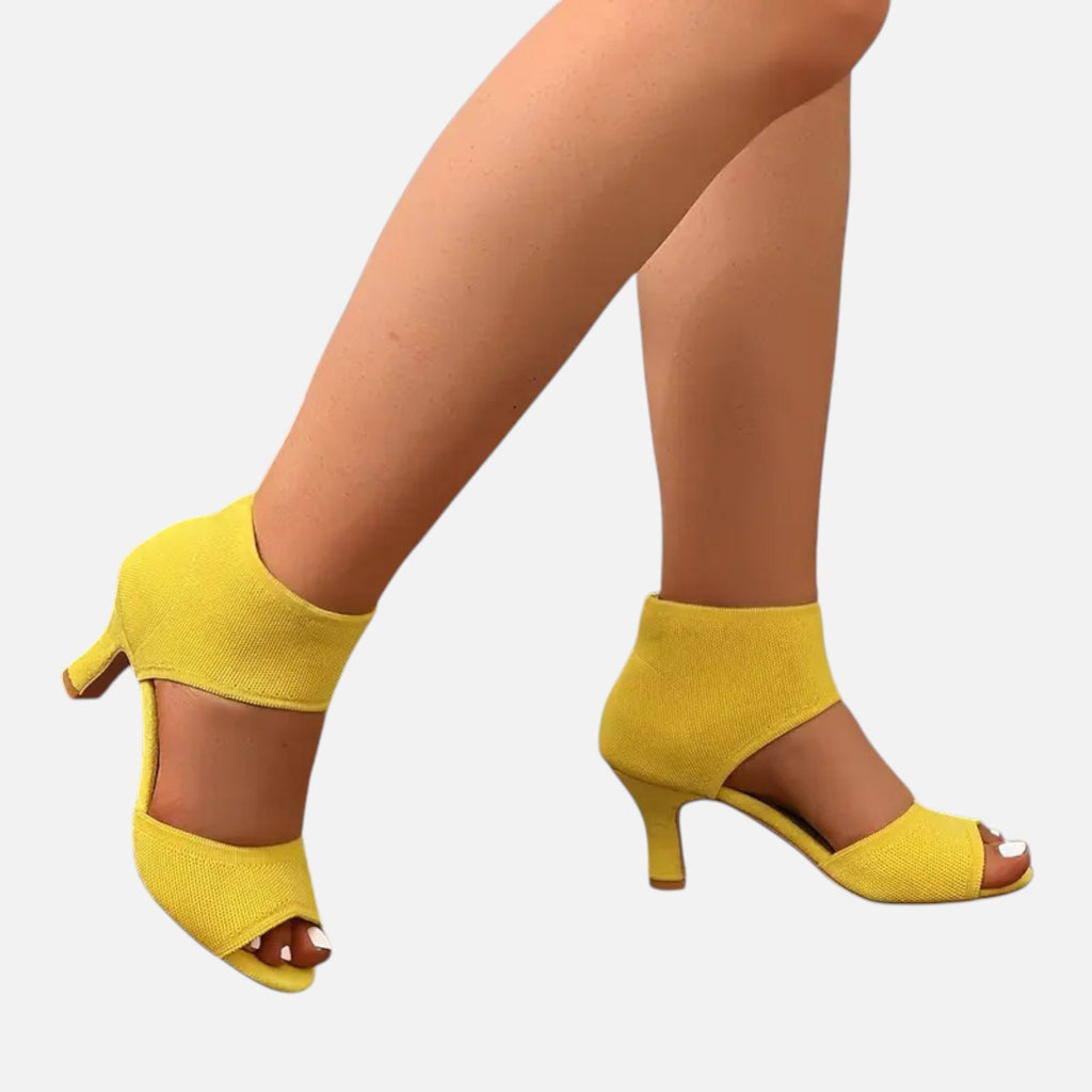 Belavyn | Womenâs Elegant Wide-Width Heeled Sandals
