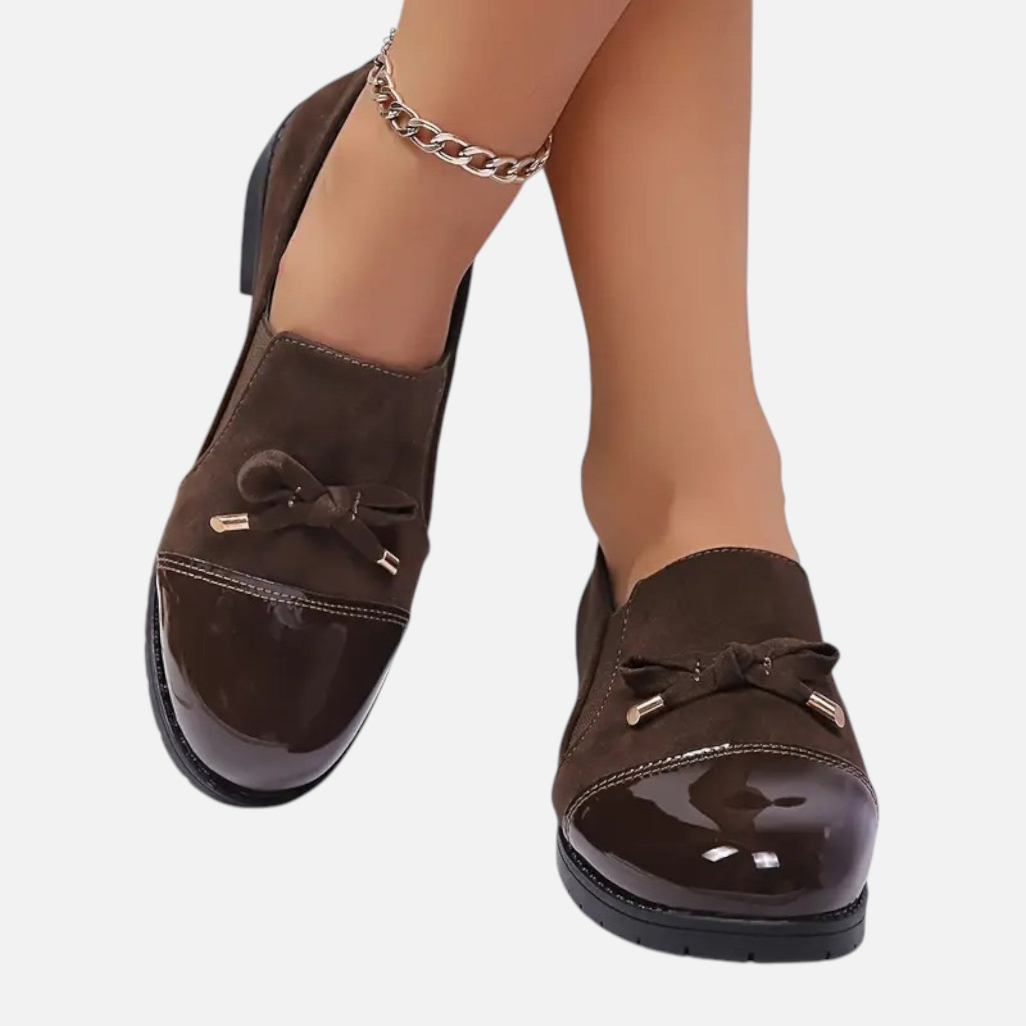 Belavyn | Womenâs Elegant Bow Slip-On Loafers