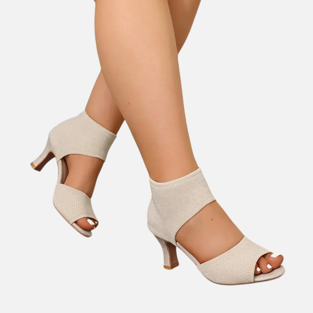 Belavyn | Womenâs Elegant Wide-Width Heeled Sandals
