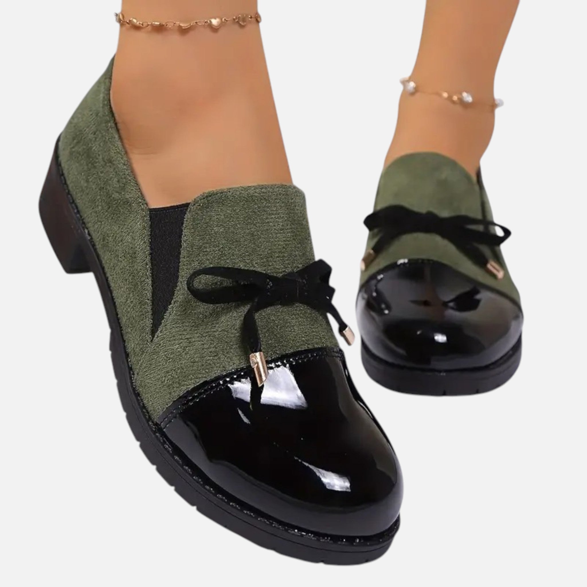 Belavyn | Womenâs Elegant Bow Slip-On Loafers