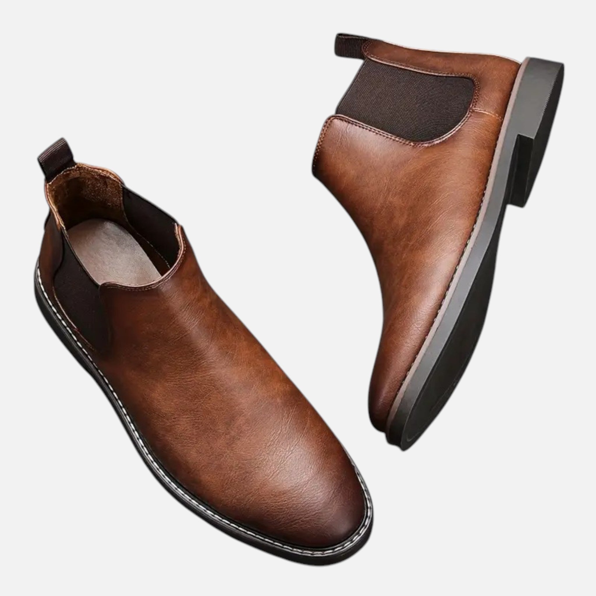 Belavyn | Menâs Heritage Two-Tone Leather Boots