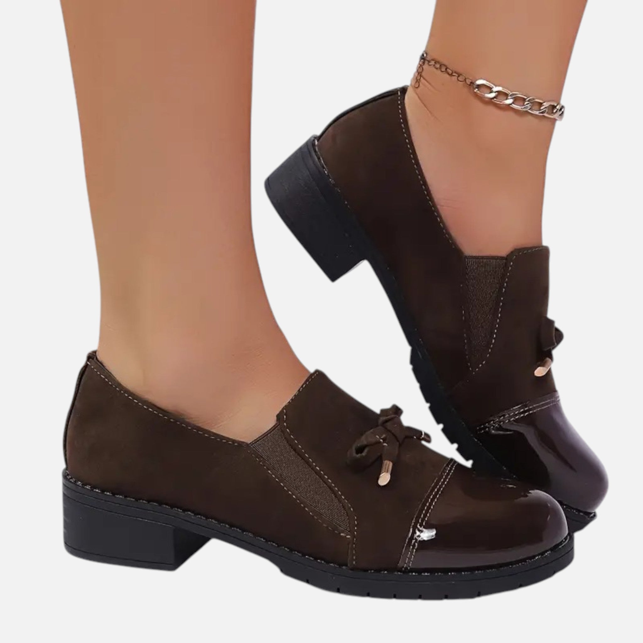 Belavyn | Womenâs Elegant Bow Slip-On Loafers