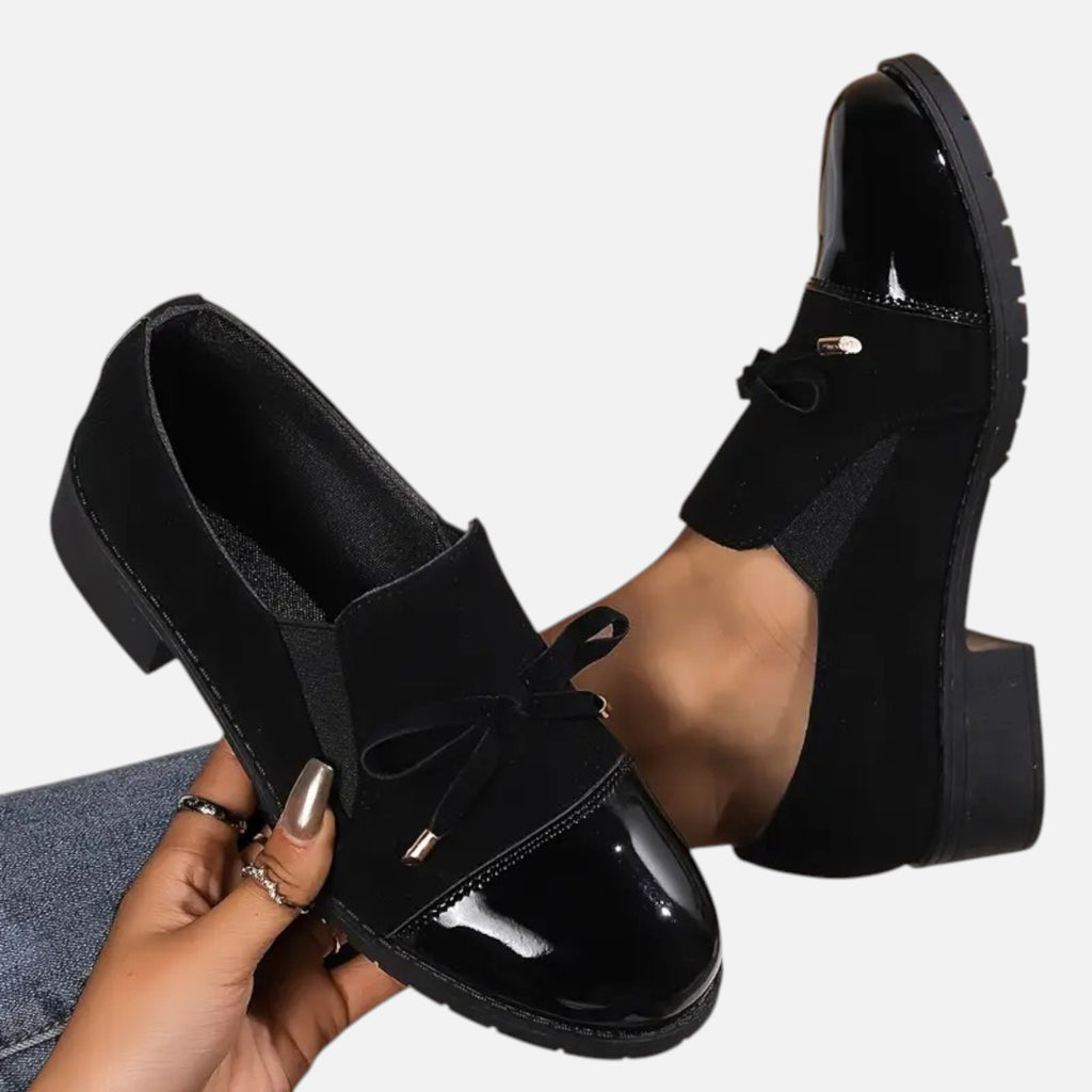 Belavyn | Womenâs Elegant Bow Slip-On Loafers