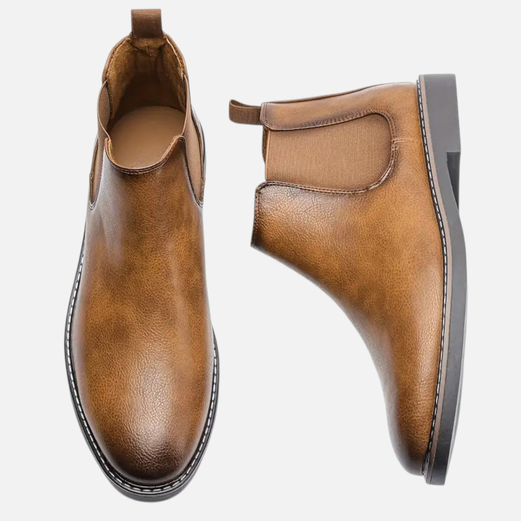 Belavyn | Menâs Heritage Two-Tone Leather Boots