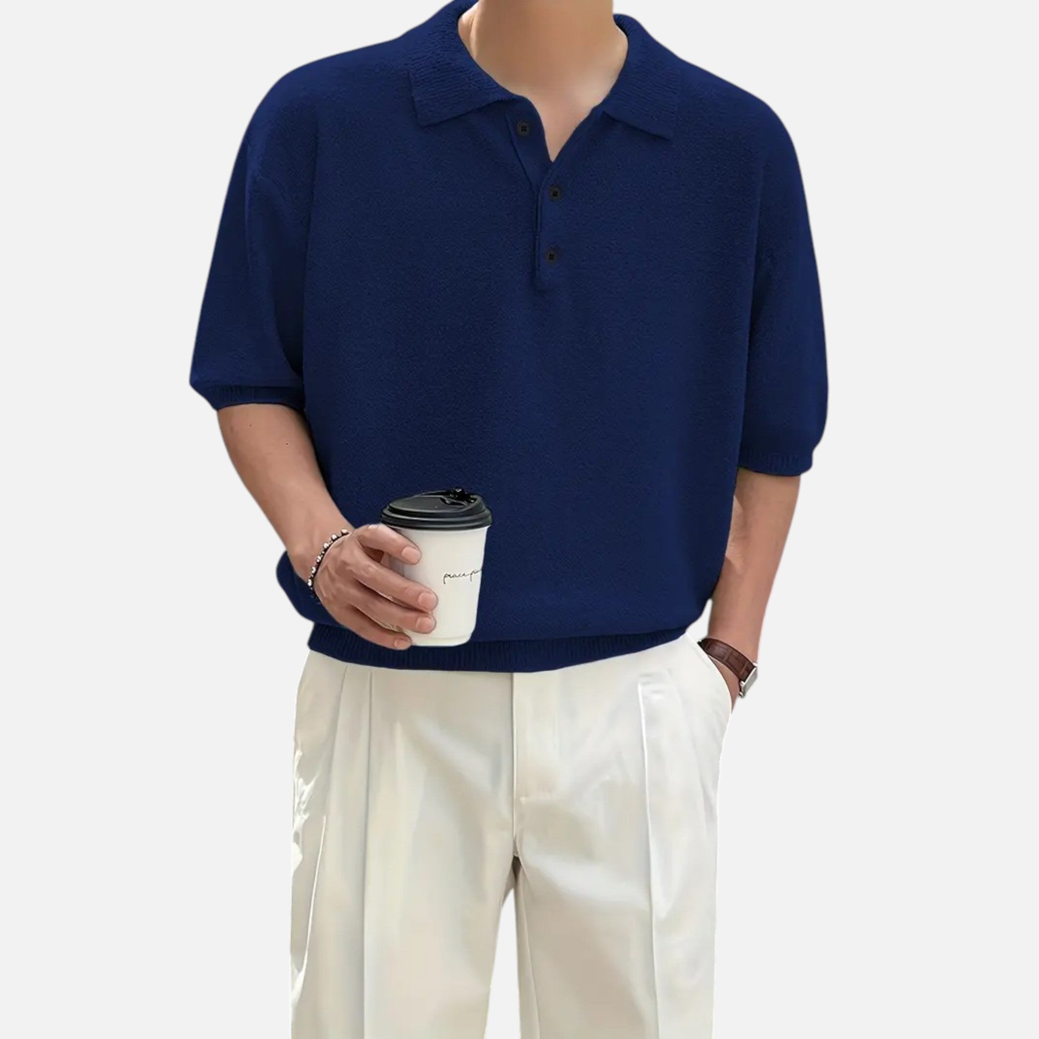 Belavyn | Menâs Riviera Knit Polo Shirt