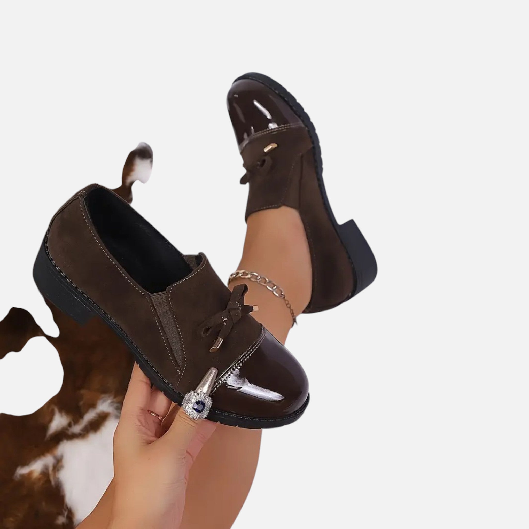 Belavyn | Womenâs Elegant Bow Slip-On Loafers
