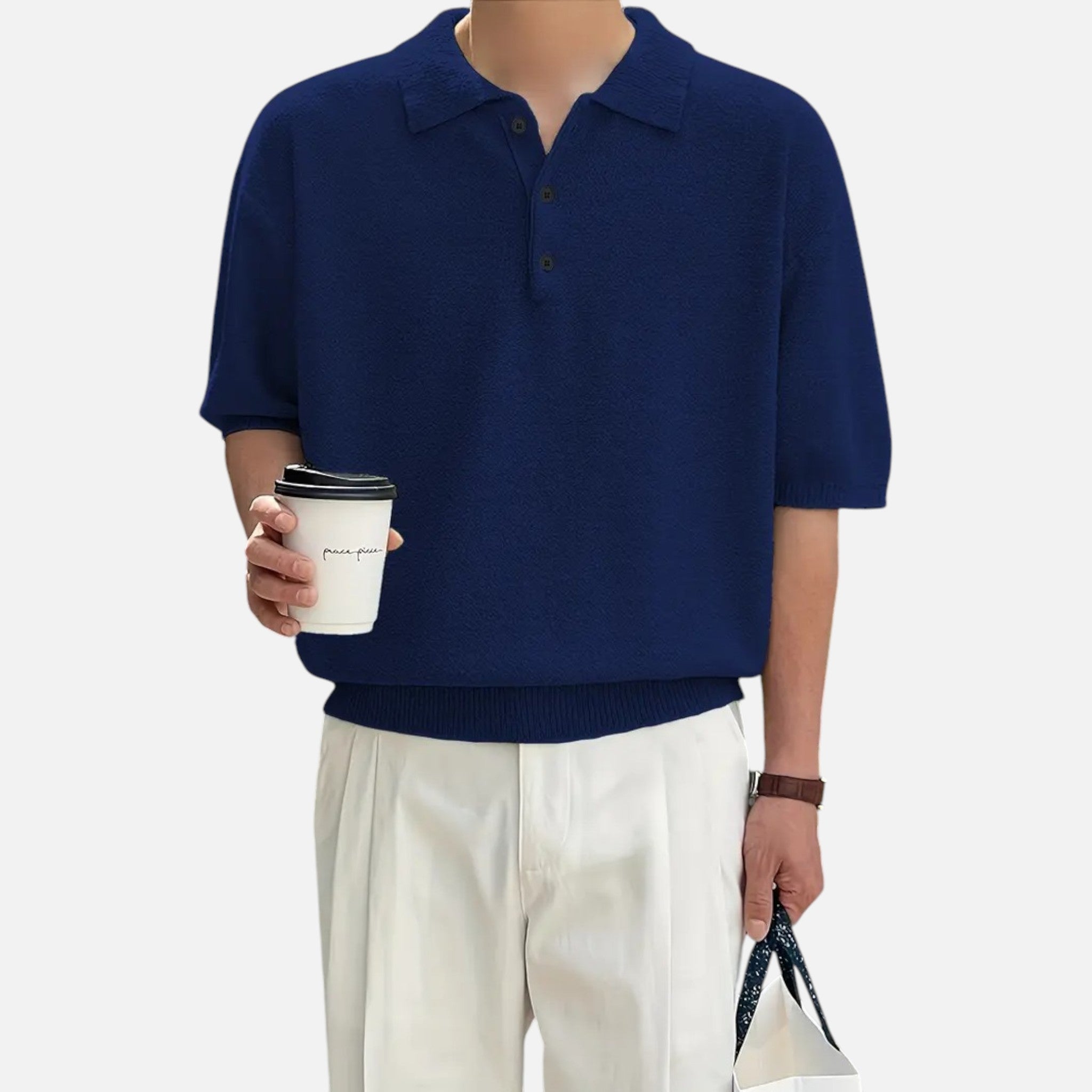 Belavyn | Menâs Riviera Knit Polo Shirt