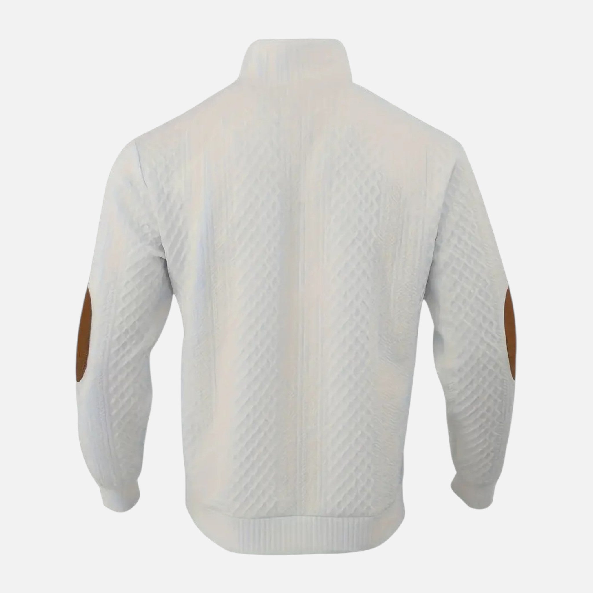 Belavyn | Menâs Cable-Knit Stand Collar Sweater