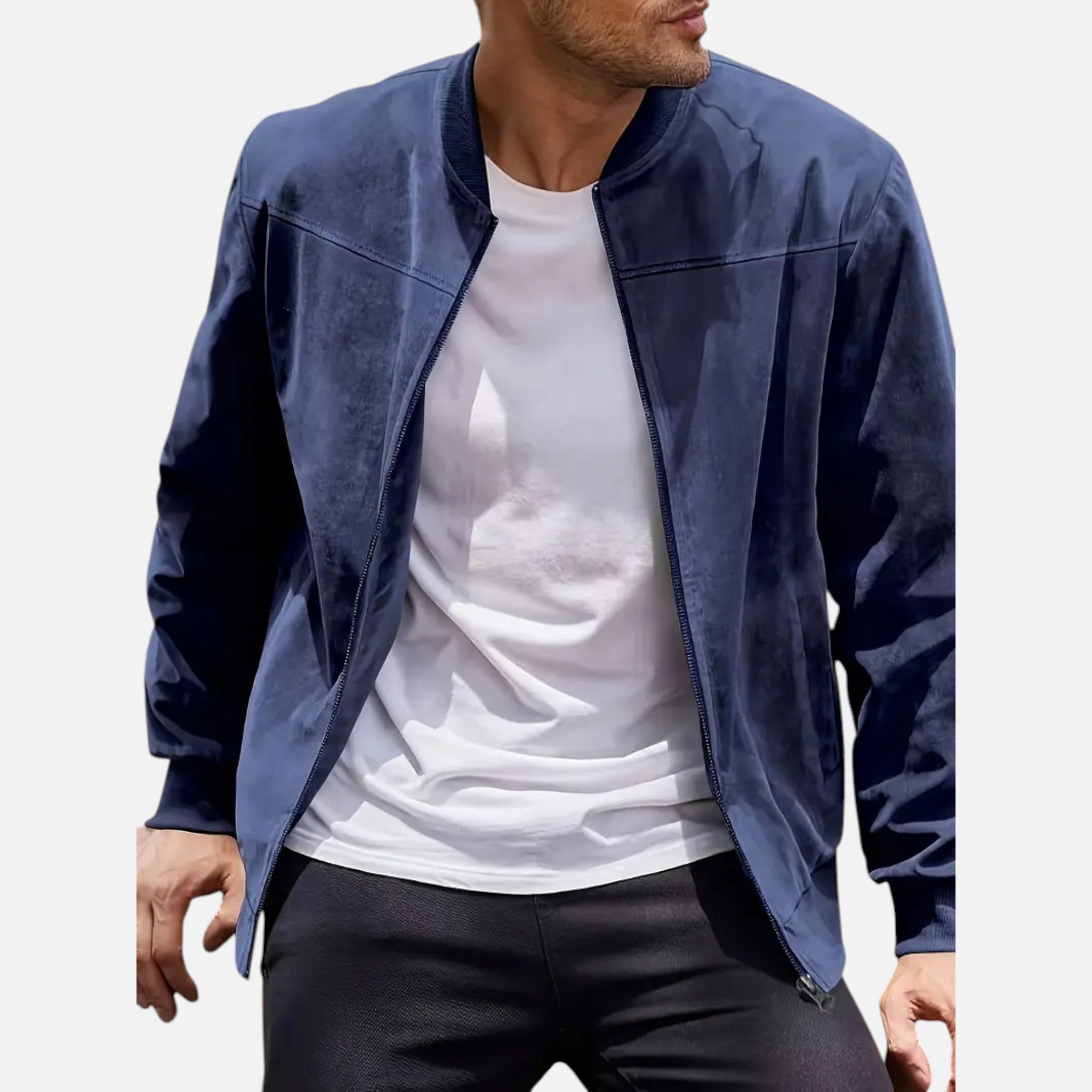 Belavyn | Menâs Heritage Zipper Jacket in Black